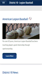 Mobile Screenshot of district10baseball.com