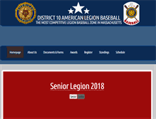 Tablet Screenshot of district10baseball.com
